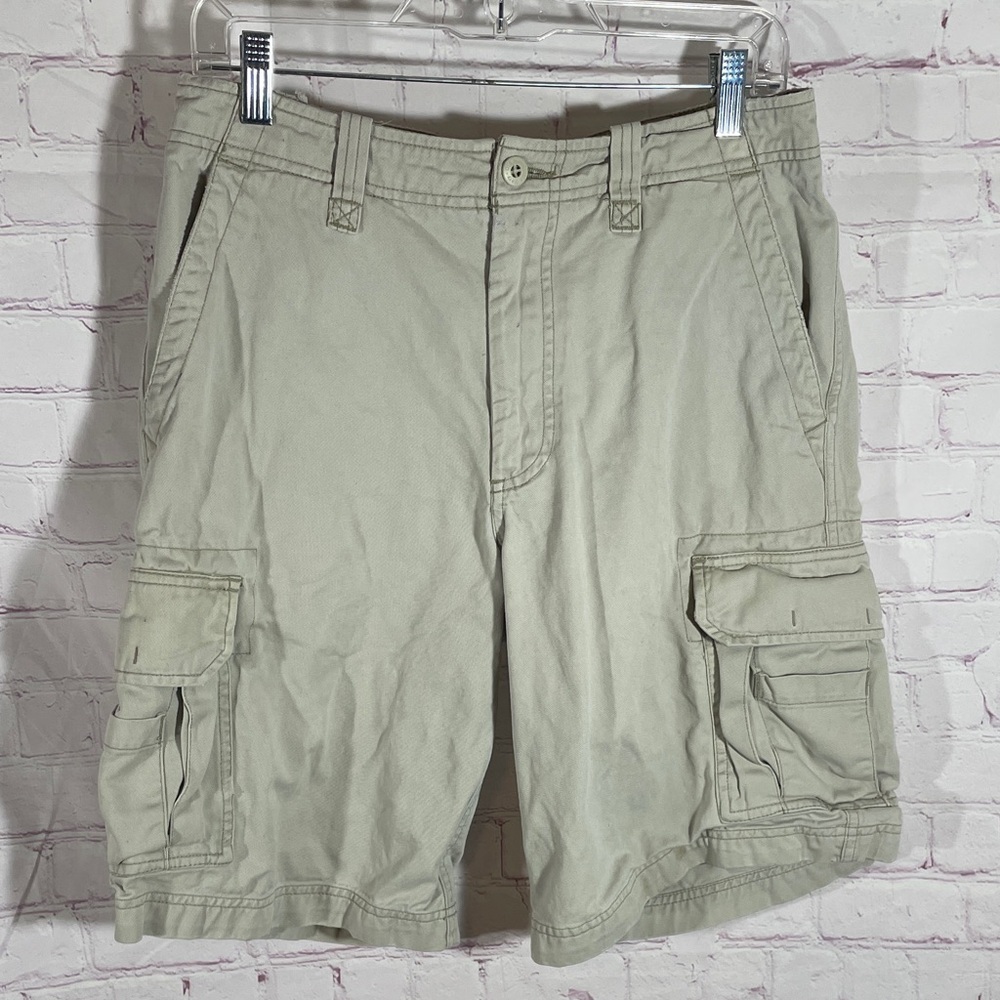 Old Navy Khaki Beige Cargo Casual CottonY2K Shorts Size 29